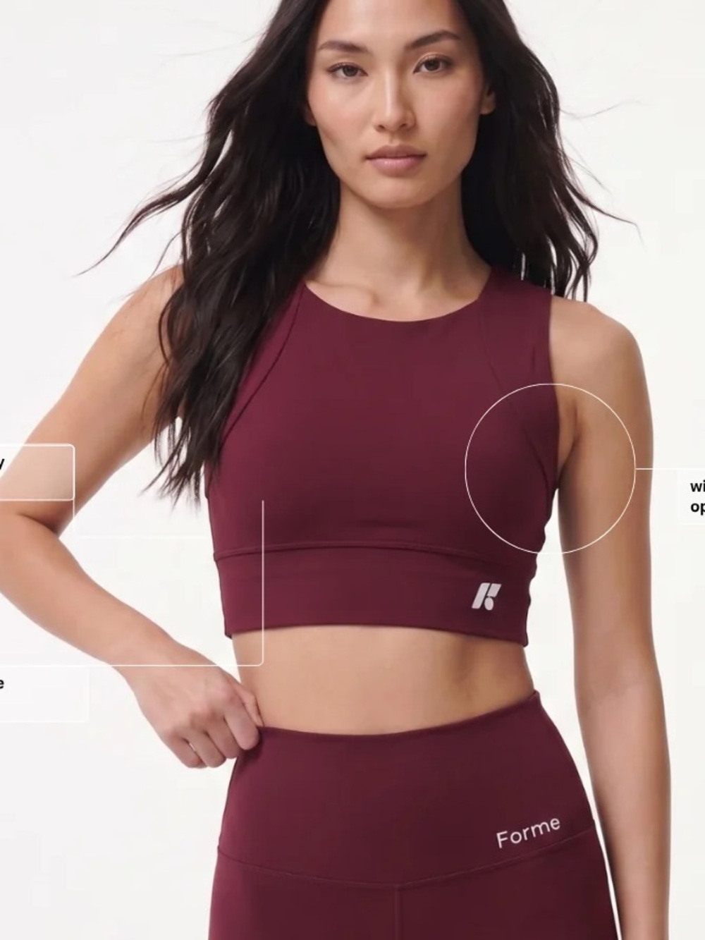 NEW Forme Revive Bra Merlot